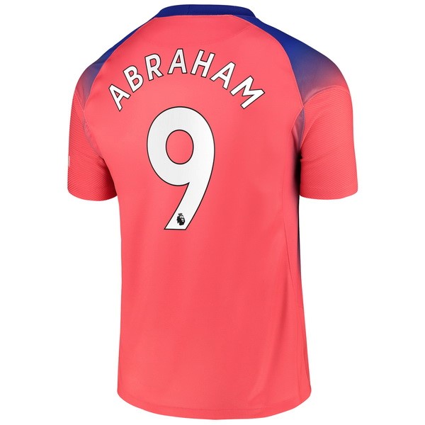 Camiseta Chelsea NO.9 Abraham Tercera Equipación 2020-2021 Naranja